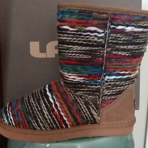 Faux Fur linned boots, Cirrus footbed